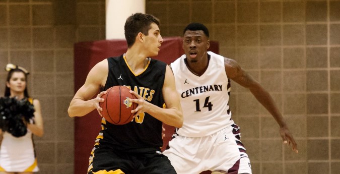Men’s basketball takes first-ever win at Centenary