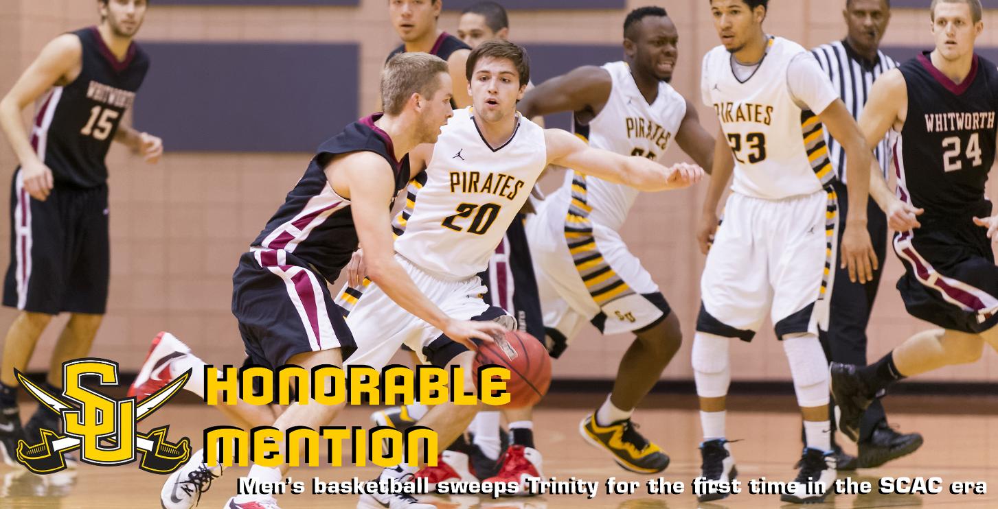 Honorable Mention: Men's basketball sweeps Trinity for first time in SCAC era