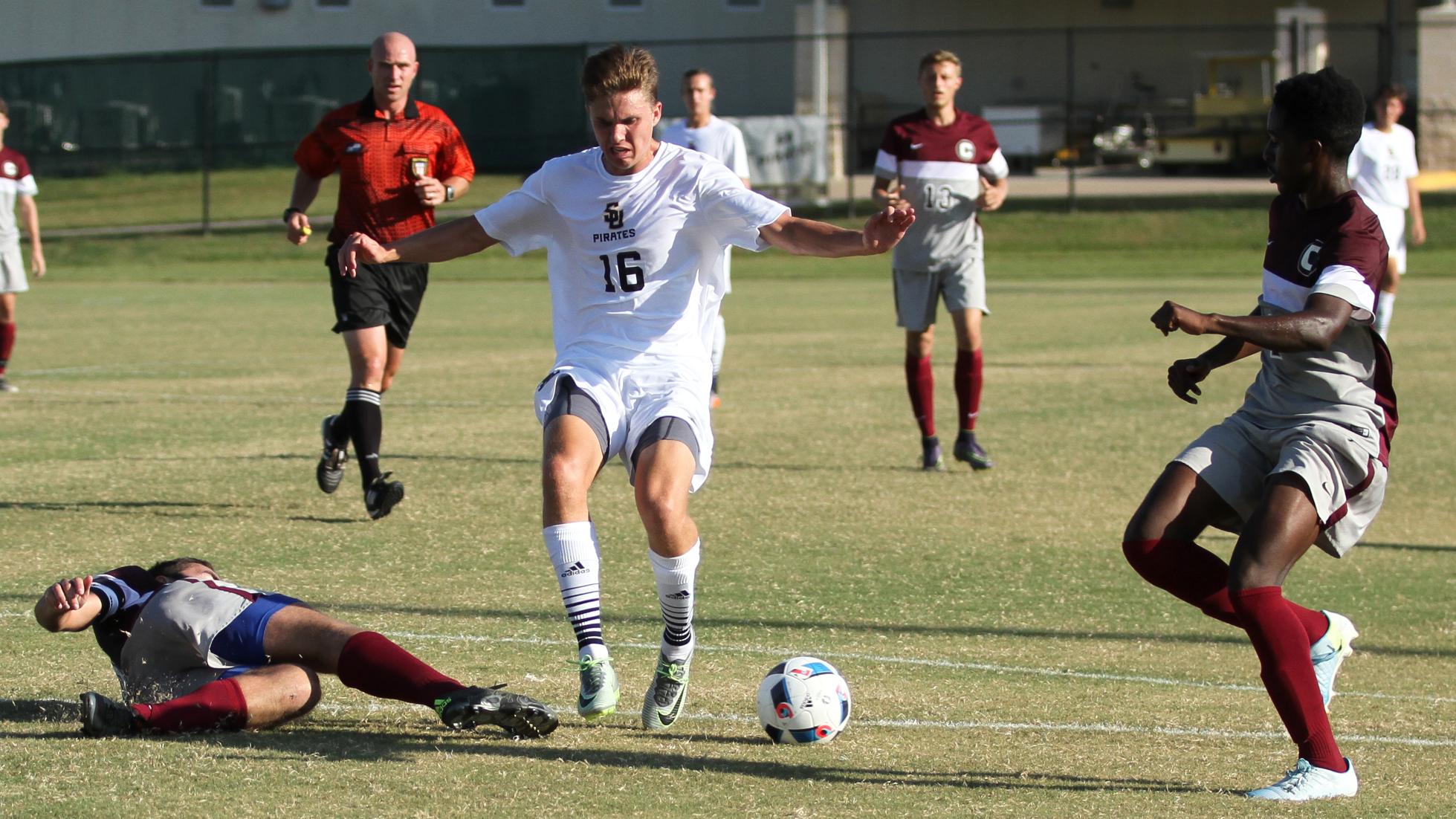 Pirates score four straight to defeat Schreiner 4-3 in double overtime