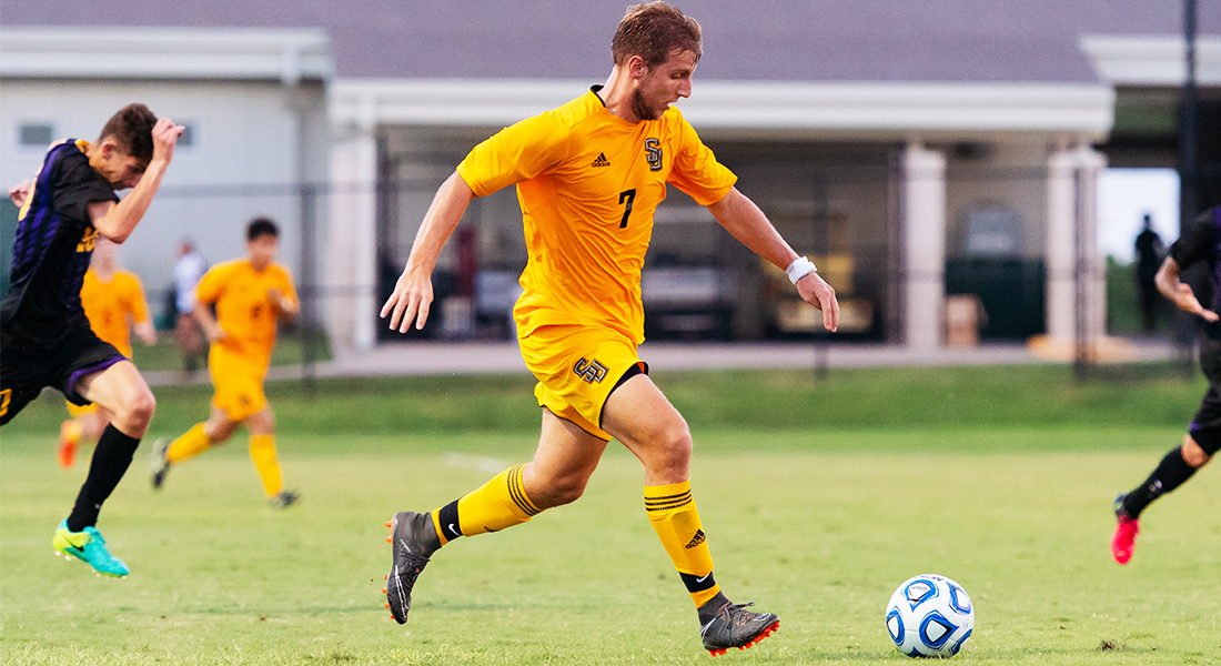 Men's Soccer Wins First Conference Game