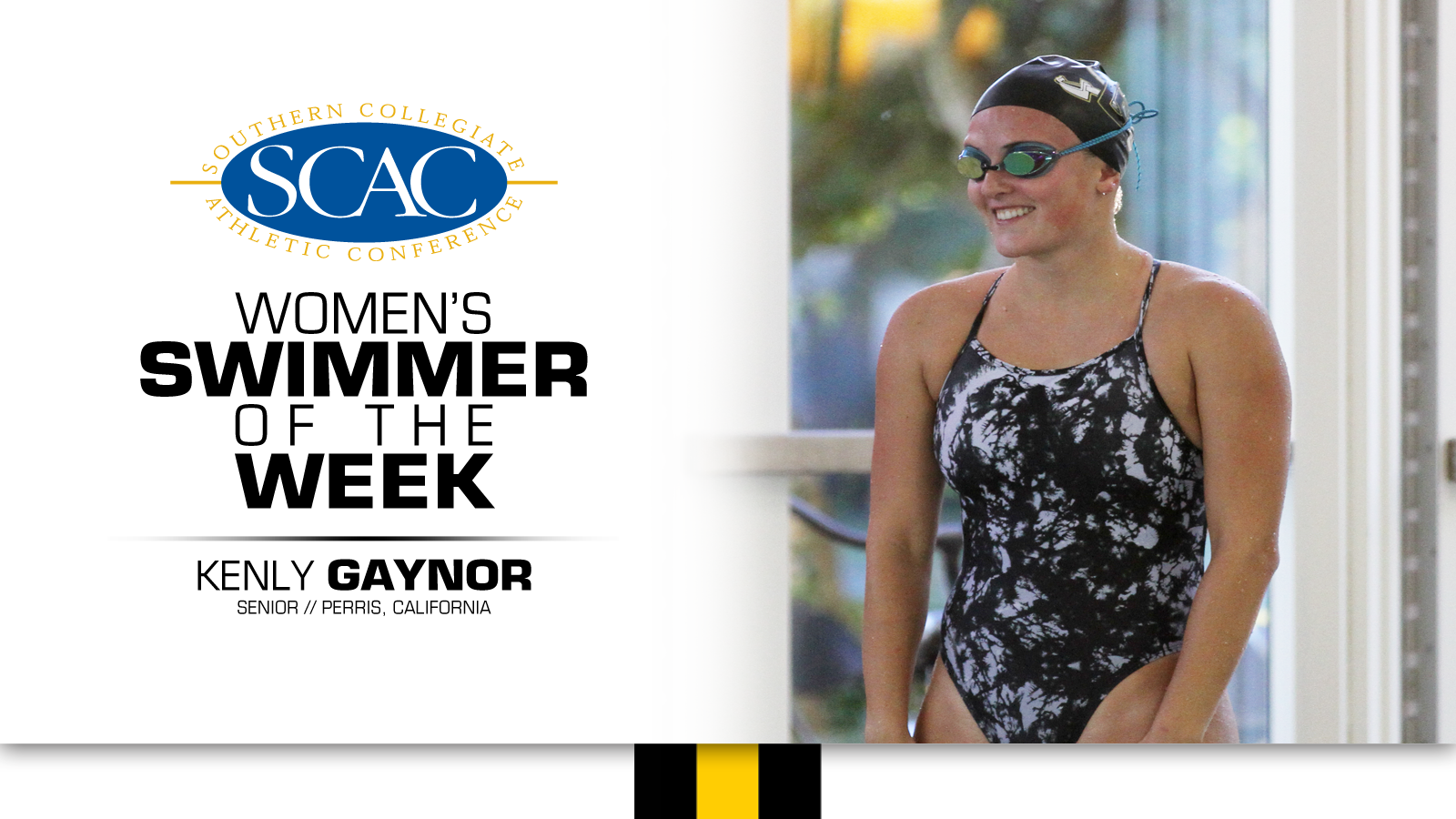 Gaynor tabbed SCAC Women's Swimmer of the Week