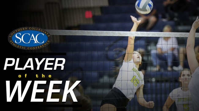 Volleyball's Alyssa Dooley Named SCAC Offensive Player of the Week