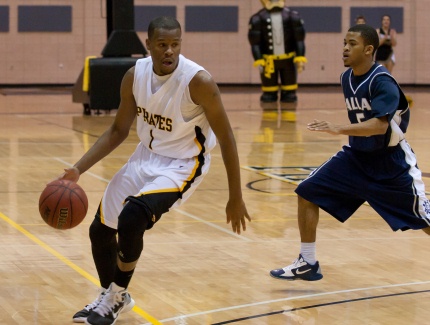 DEPAUW THREE POINT SHOOTING HANDS PIRATES LOSS