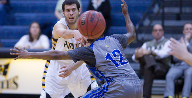 Pirates fall to Mountaineers 70-57