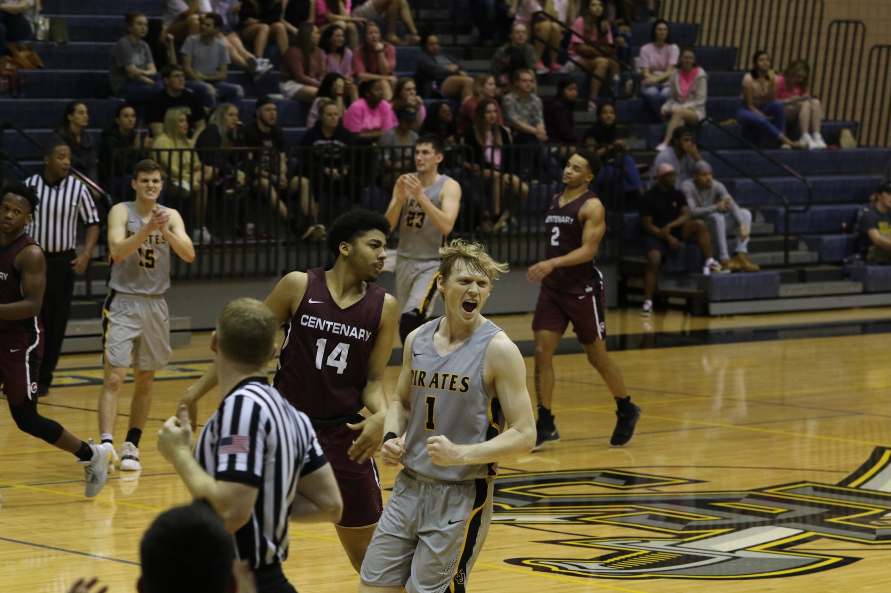 All Five Starters Reach Double Figures in Men's Basketball Victory Over Centenary