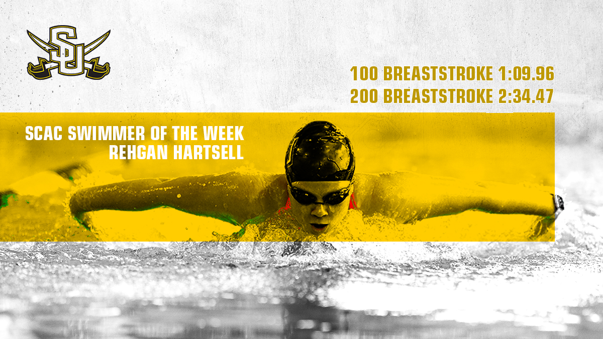 Rehgan Hartsell Wins SCAC Swimmer of the Week
