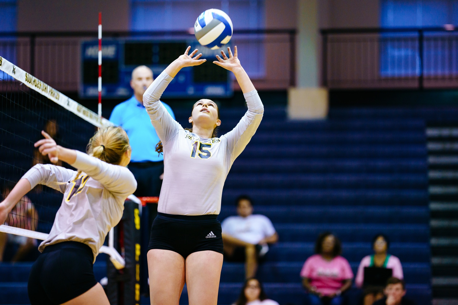 Volleyball Defeats Austin College in Three Sets